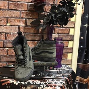 Vans High-Top Sneakers in Black and Gray